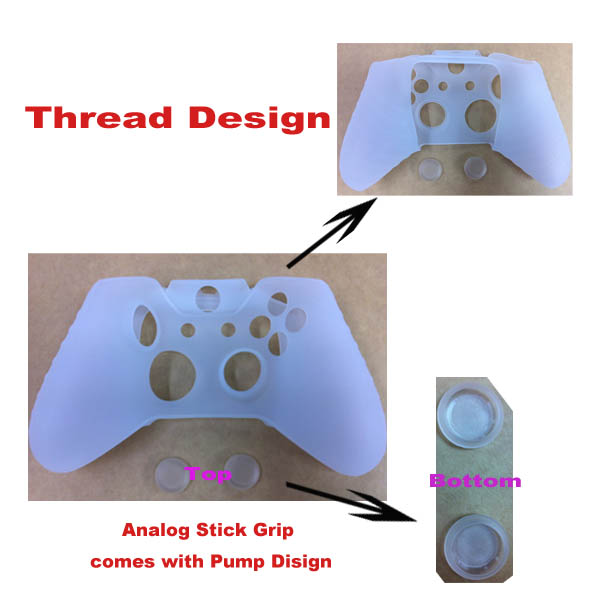 Silicone Case With Analog Stick Grip Bundle For XBOX ONE Controller 21